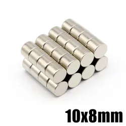 N35 - aimant néodyme - cylindre puissant - 10mm * 8mm - 20 pièces