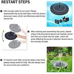 14W - solar floating pond fountain - water pumpPumps