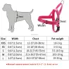 Harnais pour chien en nylon réfléchissant - gilet - ajustement rapide
