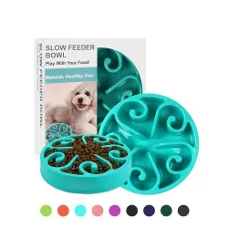Bol pour chien - slow-feeder - non toxique - antidérapant