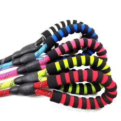 Laisse pour chien en nylon - collier réglable - réfléchissant - poignée rembourrée