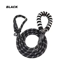 Laisse pour chien en nylon - collier réglable - réfléchissant - poignée rembourrée