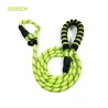 Laisse pour chien en nylon - collier réglable - réfléchissant - poignée rembourrée