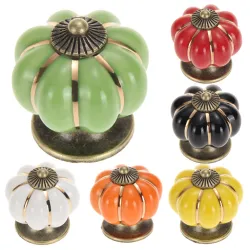 Bouton de meuble vintage - poignée - forme citrouille