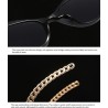 Cat eye style sunglasses - with chain / heartSunglasses