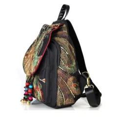 Sac à dos en toile - design ethnique coloré