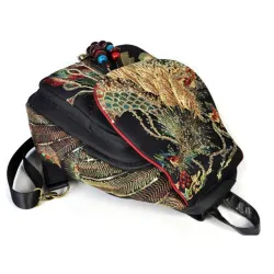 Sac à dos en toile - design ethnique coloré