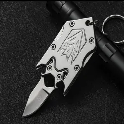 Mini folding pocket knife - with keychain - stainless steelKnives & Multitools