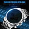 LIGE - luxury stainless steel Quartz watch - luminous - leather strap - waterproof - rose gold / blackWatches