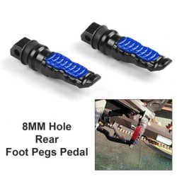 Universal motorcycle rear foot pegs - passenger footrest - 8mm - 2 piecesFoot rests