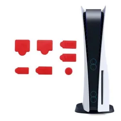 Bouchons anti-poussière en silicone - pour console PS5 - 7 pièces