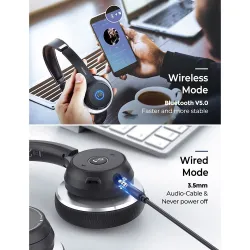 Mpow HC5 - Casque Bluetooth - casque avec microphone - suppression du bruit