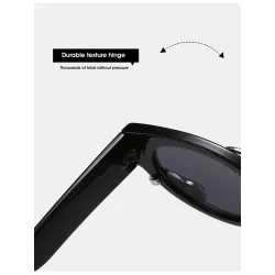 Lunettes de soleil rectangle style punk - avec décoration serpent