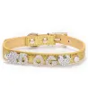 Collier pour chiens/chats - avec prénom et breloque en cristal - personnalisé