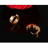 Small hoops earrings - with zirconia - stainless steelEarrings