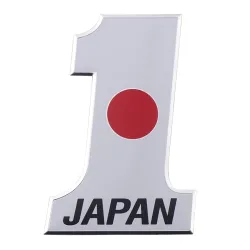 Autocollant de voiture en aluminium - numéro 1 Japon