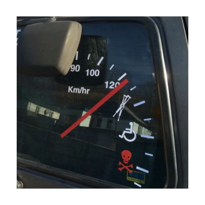 Compteur de vitesse - autocollant de voiture en vinyle