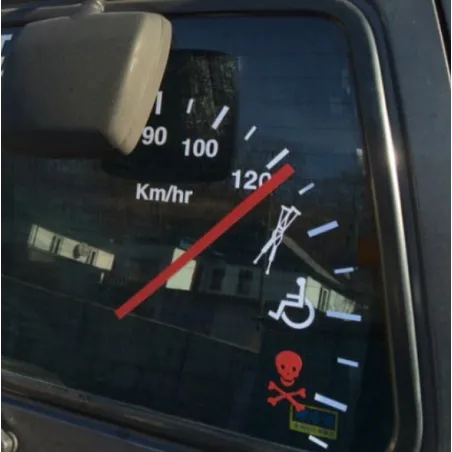 Compteur de vitesse - autocollant de voiture en vinyle