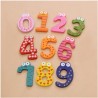 Wooden fridge magnets - colorful letters / numbersFridge magnets