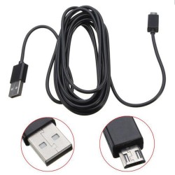 Micro USB charger - cable - for PS4 DualShock 4 / Xbox One controller - 3MAccessories