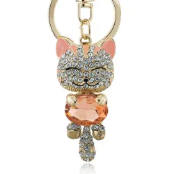 Chat de cristal - porte-clés
