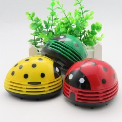 Mini vacuum cleaner - for desktop / table / keyboard - ladybug shape