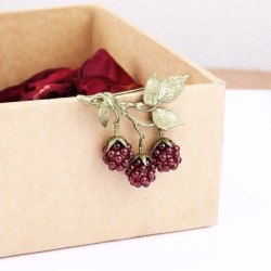 Pomegranate design fruit brooch