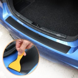 Rear bumper protector - carbon fiber sticker