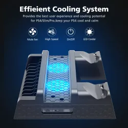 Dual charging dock - cooling stand - LED - for PS4 / PS4 Slim / PS4 Pro controllerAccessories