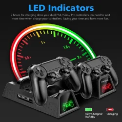 Dual charging dock - cooling stand - LED - for PS4 / PS4 Slim / PS4 Pro controllerAccessories