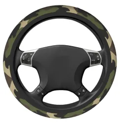Couvre volant de voiture antidérapant - imprimé camouflage