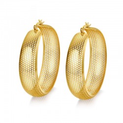 Hollow Out Large Hoops Earring