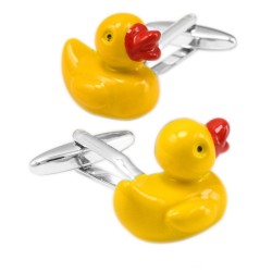 Yellow duck cufflinks