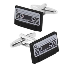 Retro cassette tape cufflinks