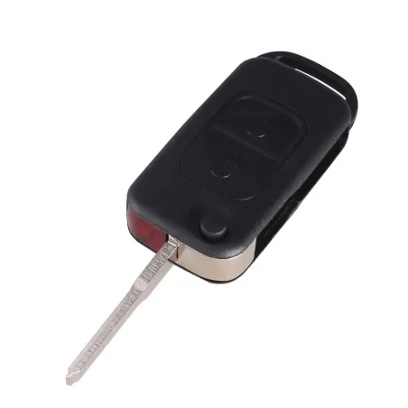 Coque pliable - étui porte-clés - 2 boutons pour Mercedes Benz SLK E113 A C E S W168 W202 W203