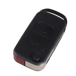 Coque pliable - étui porte-clés - 2 boutons pour Mercedes Benz SLK E113 A C E S W168 W202 W203