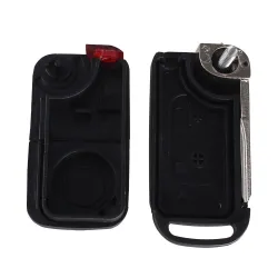 Coque pliable - étui porte-clés - 2 boutons pour Mercedes Benz SLK E113 A C E S W168 W202 W203