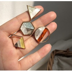 Geometric acrylic small stud earringsEarrings