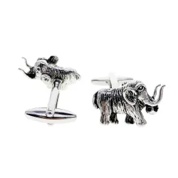 Boucles de manchette à la mode avec mammoth argent