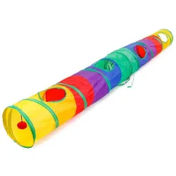 Tunnel coloré pour animaux - tube collapsible