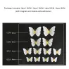 papillon 3D - sticker mural avec aimant 12 pièces