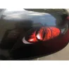 yeux zombies rouges - autocollant vinyle 13 * 5 cm 2 pièces