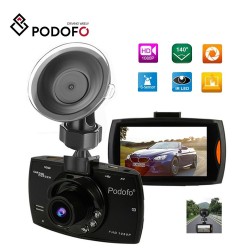 Podofo A2 car DVR camera - G30 full HD 1080P 140 degree - video recording - night vision - G-sensorDash cams