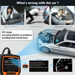 Foxwell NT301 OBD OBD2 scanner - lecteur de code d'erreur - diagnostic de voiture - multilingues - universel