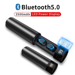 Q67 TWS écouteurs sans fil - 3D stéréo - Bluetooth 5 - microphone - étanche - casque auto